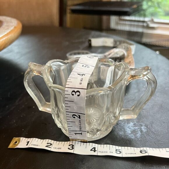 Vintage Heavy Pressed Open Sugar Bowl - Picture 6 of 6